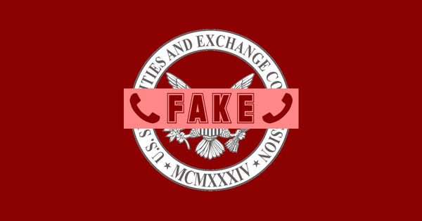 US government securities watchdog spoofed by investment scammers – don’t fall for it! US government securities watchdog spoofed by investment scammers – don’t fall for it!