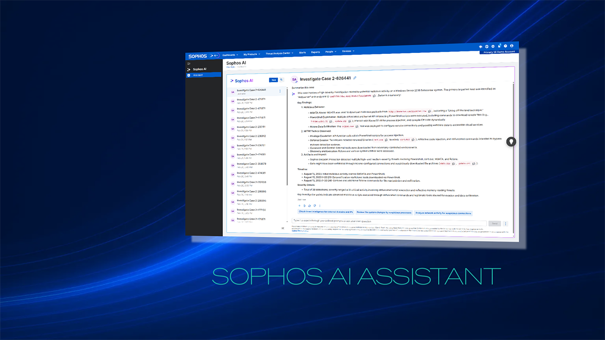 Assistant IA de Sophos
