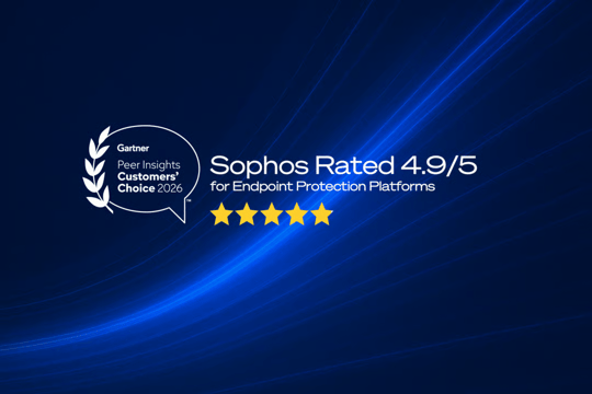 High Five: Sophos platziert als Gartner® Peer Insights™ Customers’ Choice für Endpoint Protection Platforms 2026 High Five: Sophos platziert als Gartner® Peer Insights™ Customers’ Choice für Endpoint Protection Platforms 2026