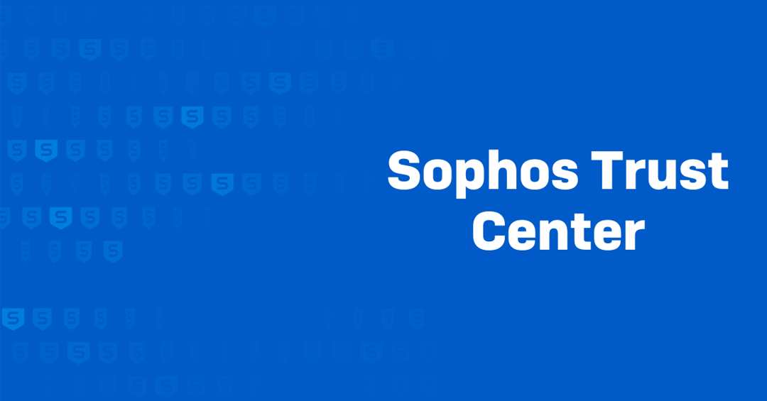 Sophos Trust Center