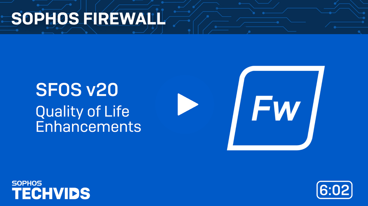sophos firewall