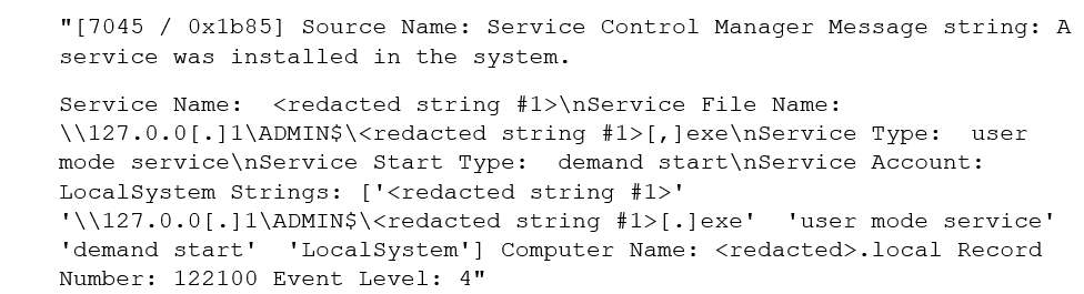 Service installation success