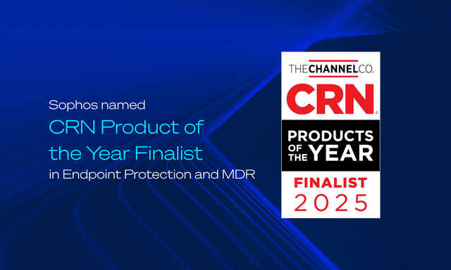 Sophos Named CRN Product of the Year Finalist in Endpoint Protection and MDR Sophos Named CRN Product of the Year Finalist in Endpoint Protection and MDR