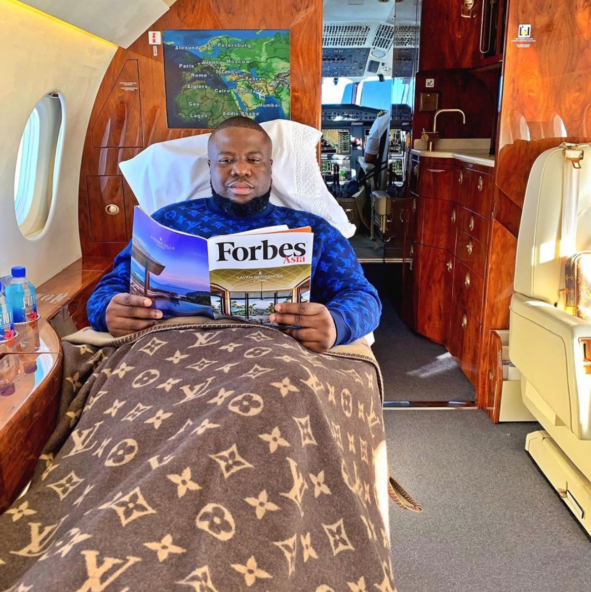 Abbas on a fancy jet