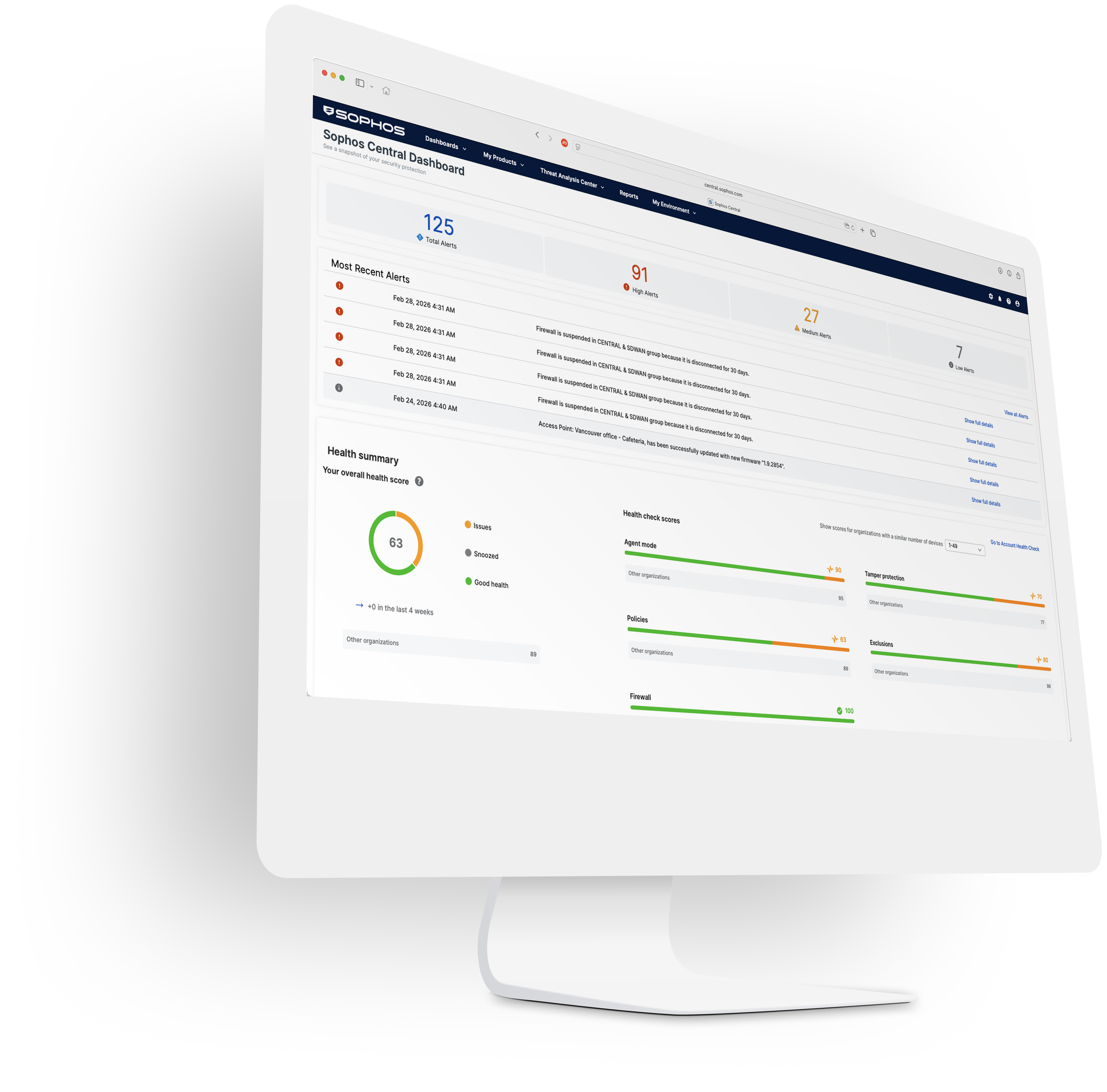 Sophos Firewall - Large Media Left and Content Right - Central Cloud Management