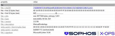 A screenshot showing detailed information about ManualFinderApp.exe, including file type, description, entry point, and so on A screenshot showing detailed information about ManualFinderApp.exe, including file type, description, entry point, and so on