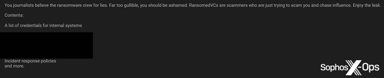 A screenshot of a criminal forum