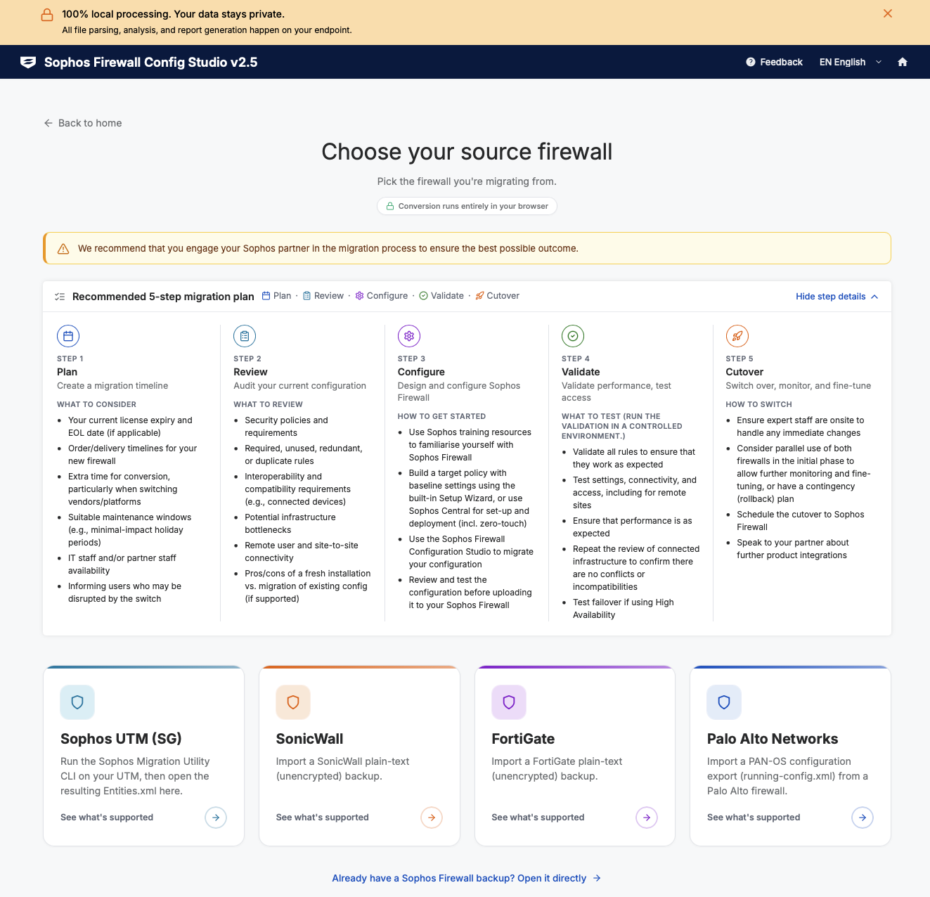Sophos Firewall: New Migration Assets and Tools - firewall config studio