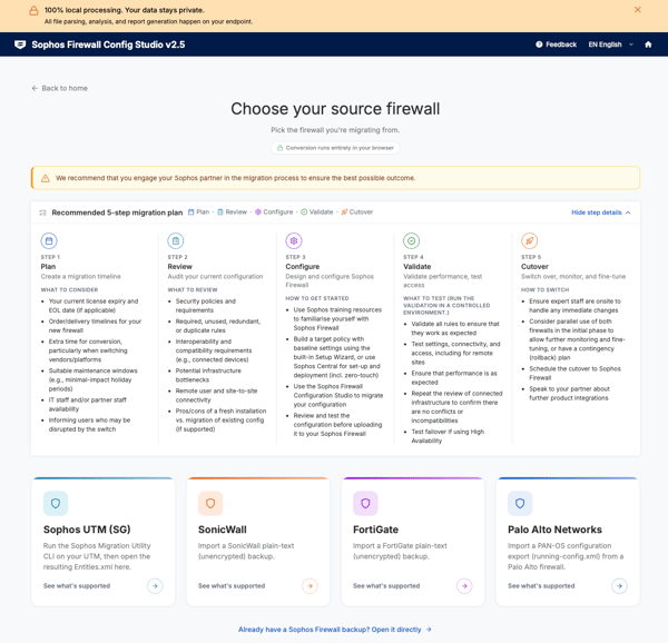 Sophos Firewall: New Migration Assets and Tools - firewall config studio Sophos Firewall: New Migration Assets and Tools - firewall config studio