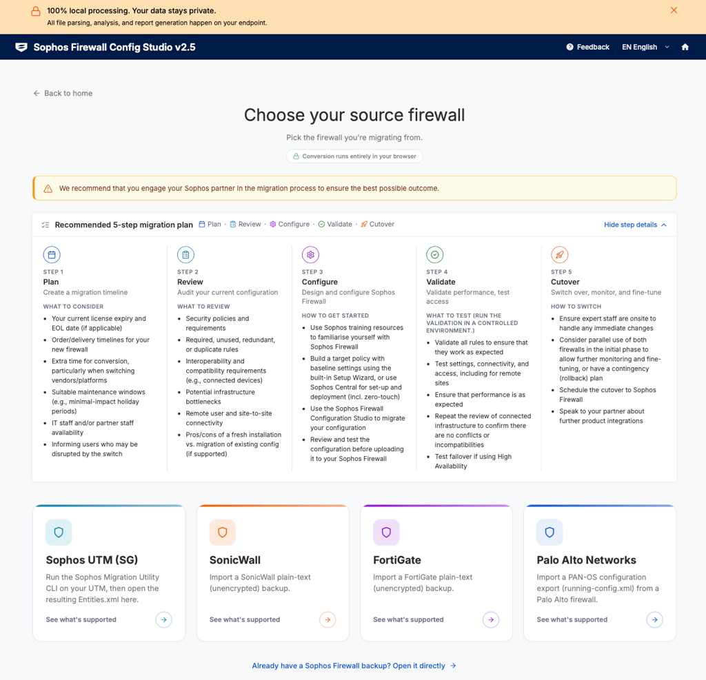 Sophos Firewall: New Migration Assets and Tools - firewall config studio Sophos Firewall: New Migration Assets and Tools - firewall config studio