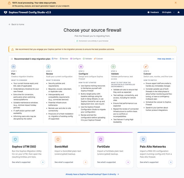 Sophos Firewall: New Migration Assets and Tools - firewall config studio Sophos Firewall: New Migration Assets and Tools - firewall config studio