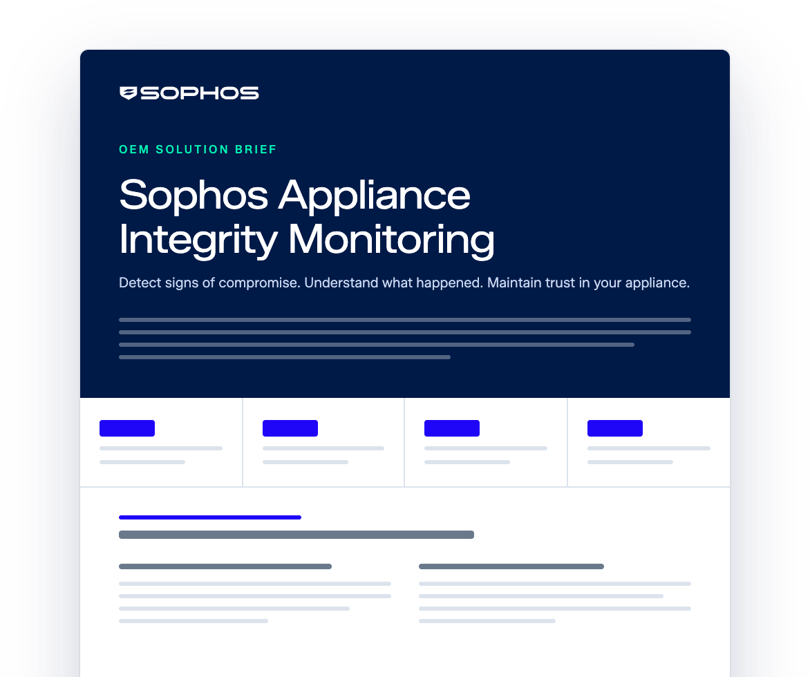 Appliance Integrity Monitoring