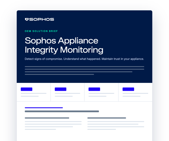 Appliance Integrity Monitoring Appliance Integrity Monitoring