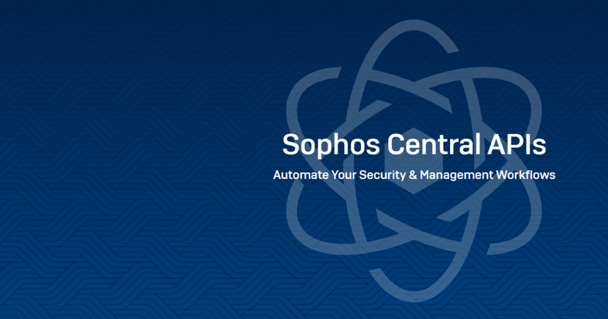 sophos central api