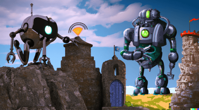 DALL·E 2023-03-15 13.48.02 – A robot defending a fortress against cyber bugs DALL·E 2023-03-15 13.48.02 – A robot defending a fortress against cyber bugs