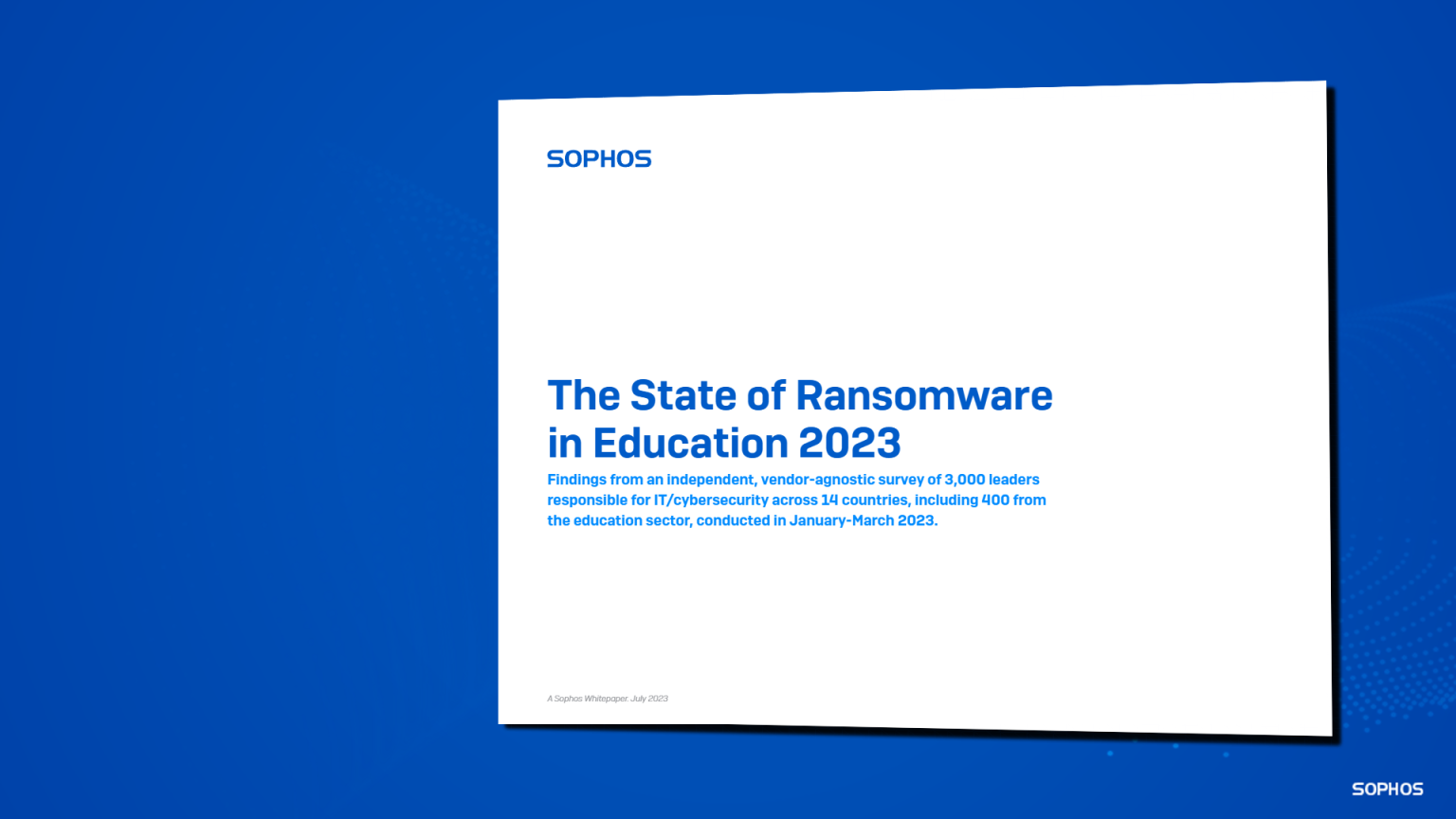 The State of Ransomware in Education 2023