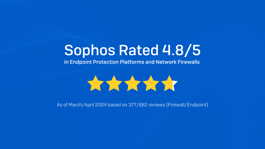 Sophos named a Gartner® Peer Insights™ Customers' Choice for both Endpoint Protection Platforms and Network Firewalls Sophos named a Gartner® Peer Insights™ Customers' Choice for both Endpoint Protection Platforms and Network Firewalls