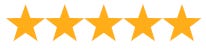 Five gold star rating Five gold star rating