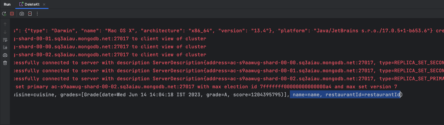 delete output