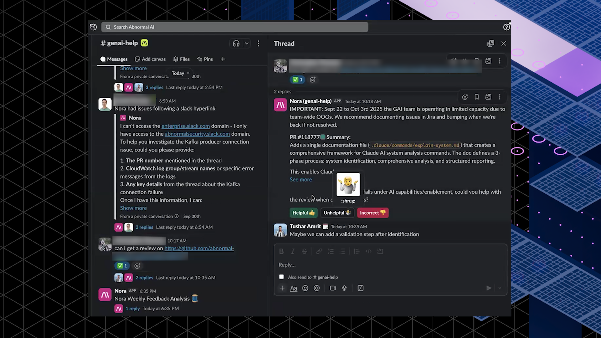 Tushar x Nora Feedback Analyzer Screengrab2 TC0 46
