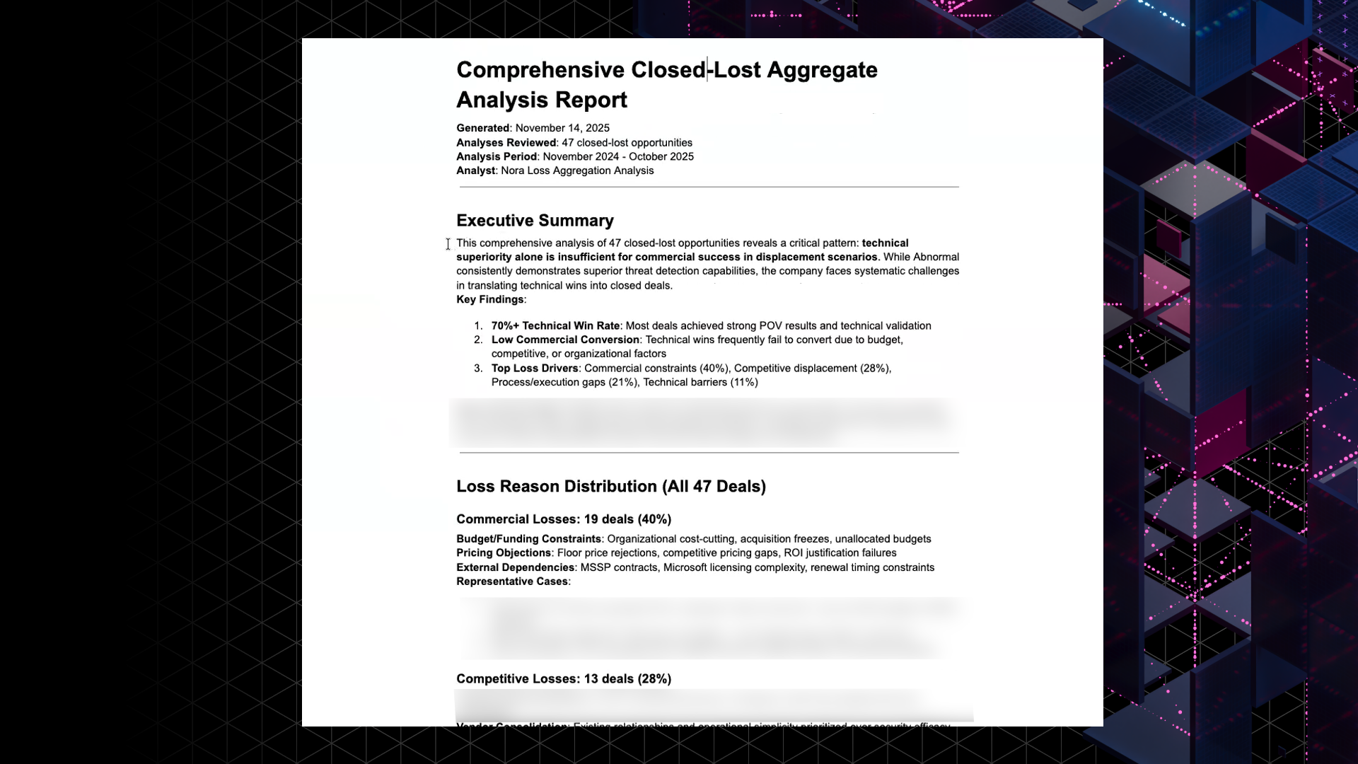AI Powered POV Loss Analysis Mickey Dang screengrab tc 1 32