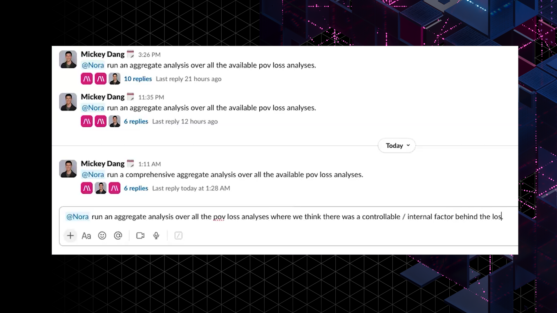AI Powered POV Loss Analysis Mickey Dang screengrab tc 1 31