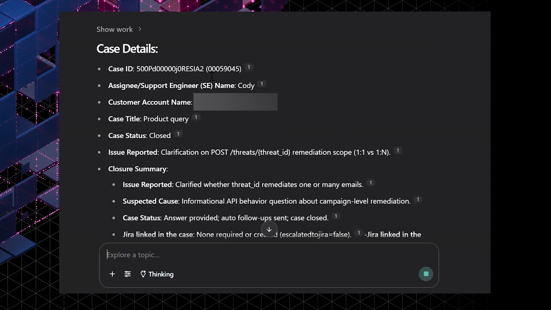 Customer Support Quality Assurance Thane Allgood screengrab tc 1 30