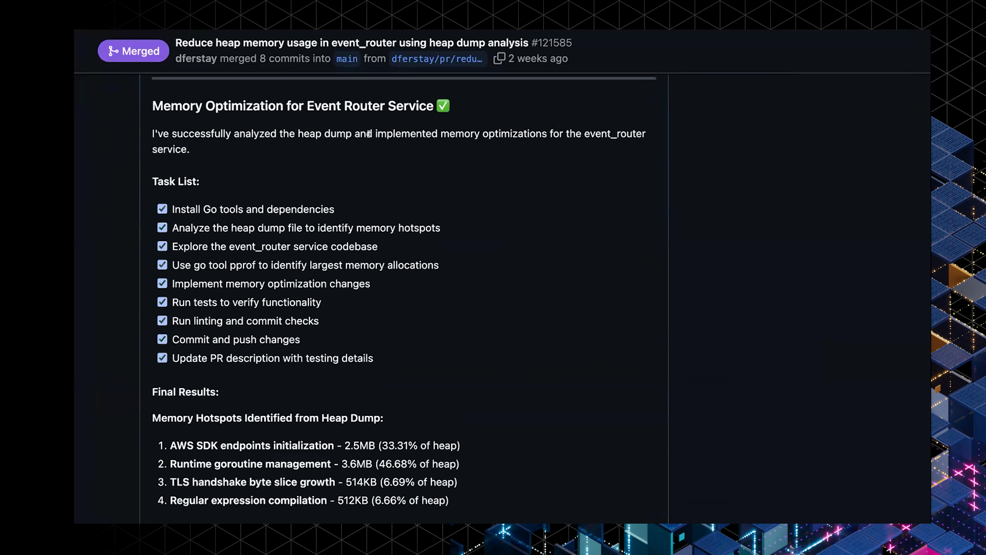 AI Optimization of AWS Compute Speed Daniel Ferstay screengrab tc 1 13