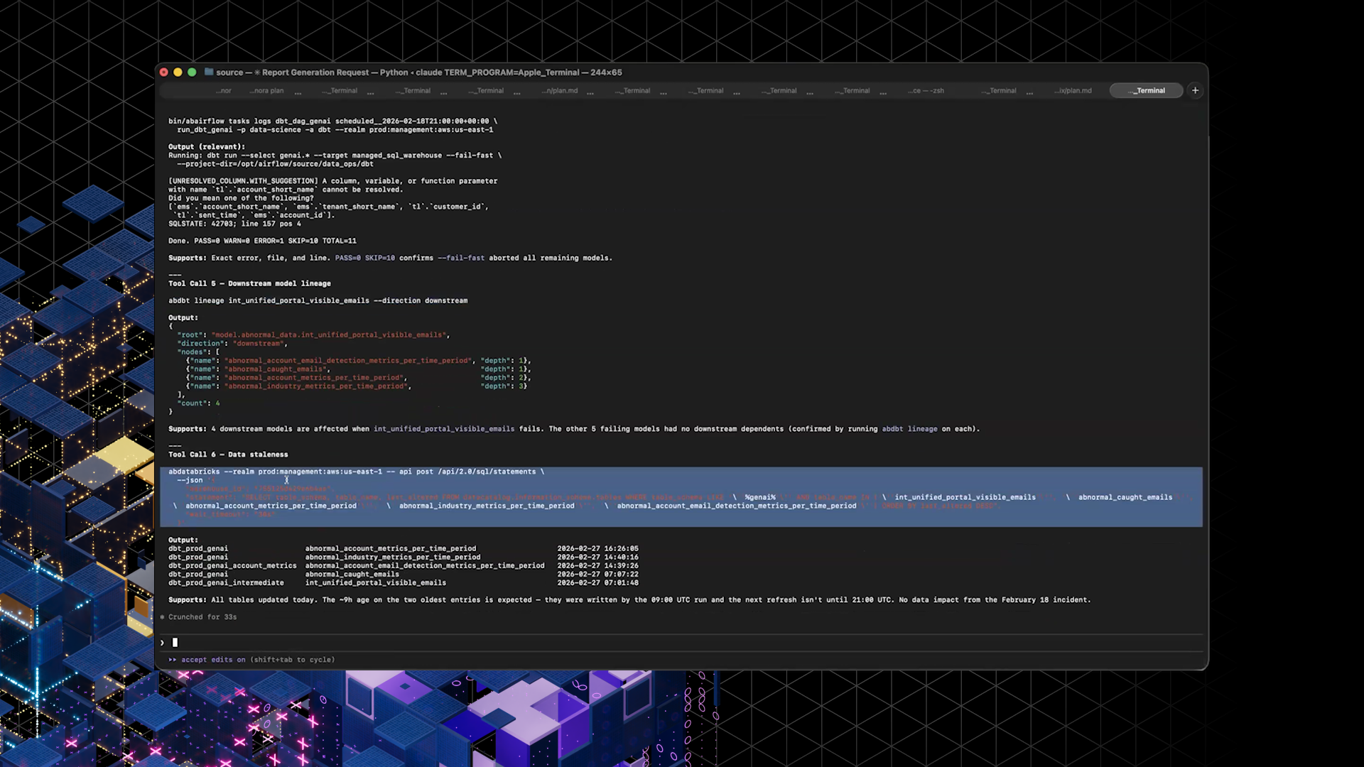 CLI Tool Agent Screen Grab 3 TC1 21