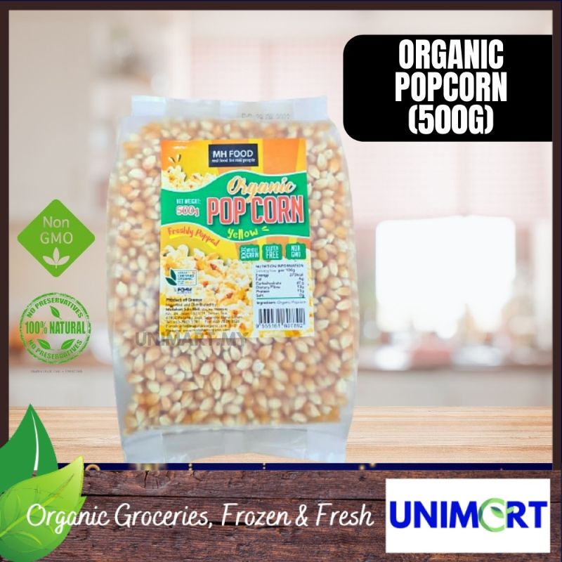 MH FOOD Halal Popcorn Certified Vegetarian Food Healthy Seasoning Low Sugar Low Carb Diet Bertih Jagung Organik 爆米花 Unimart