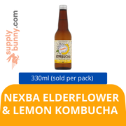 NEXBA Elderflower & Lemon Kombucha (330ml per pack)