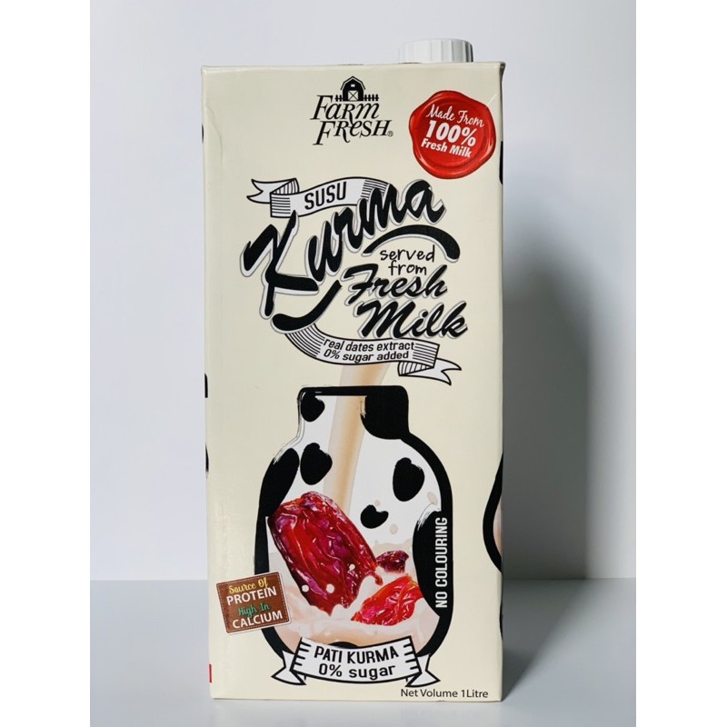 Farm Fresh Uht Kurma Milk 1l Penang Delivery Airasia Grocer