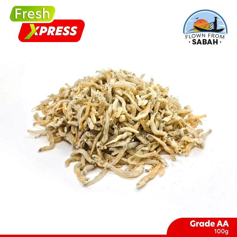 Ikan Bilis Mata Biru Aa Dried Anchovies 100g Xpress Airasia Grocer