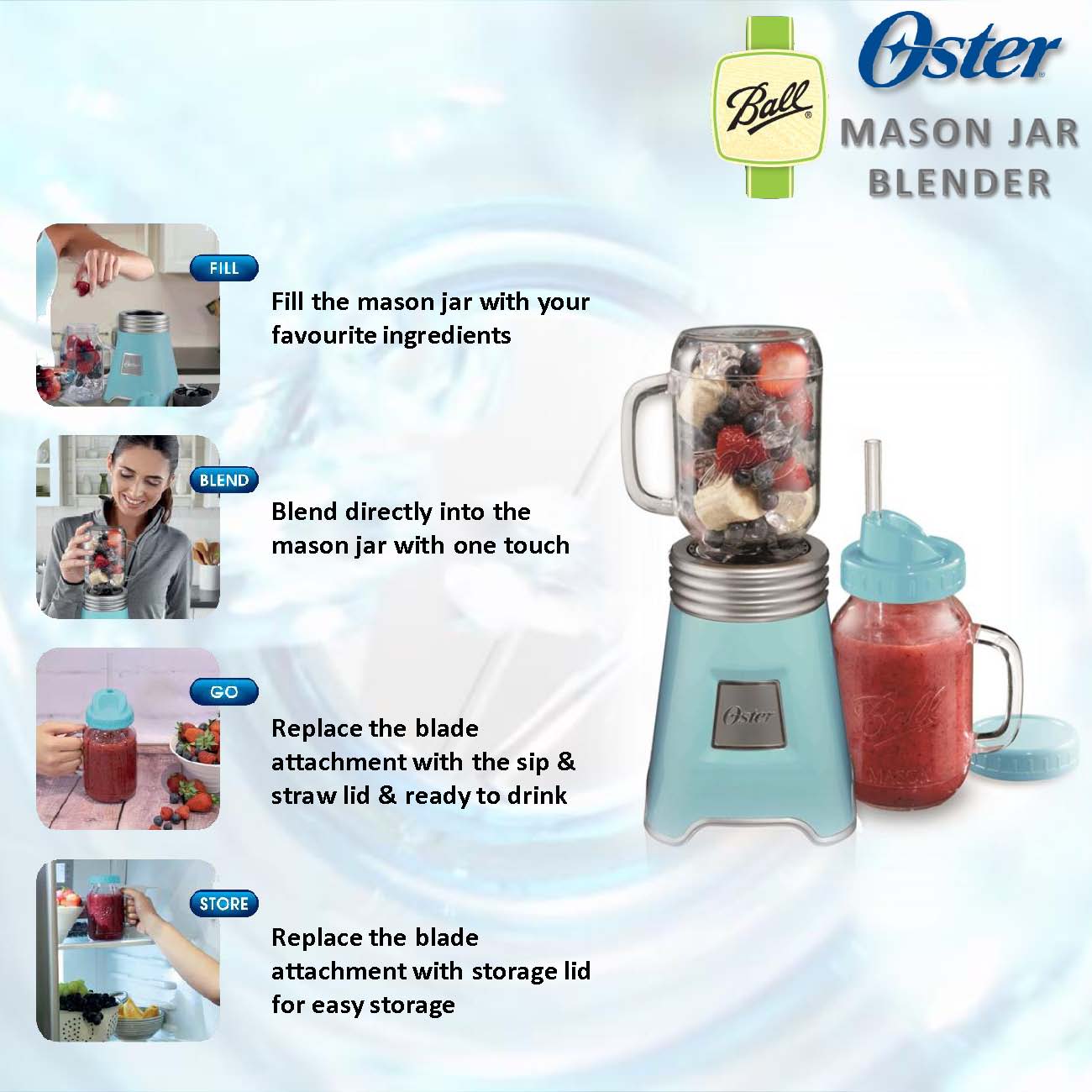 Oster Mason Jar Blender - Oster Malaysia