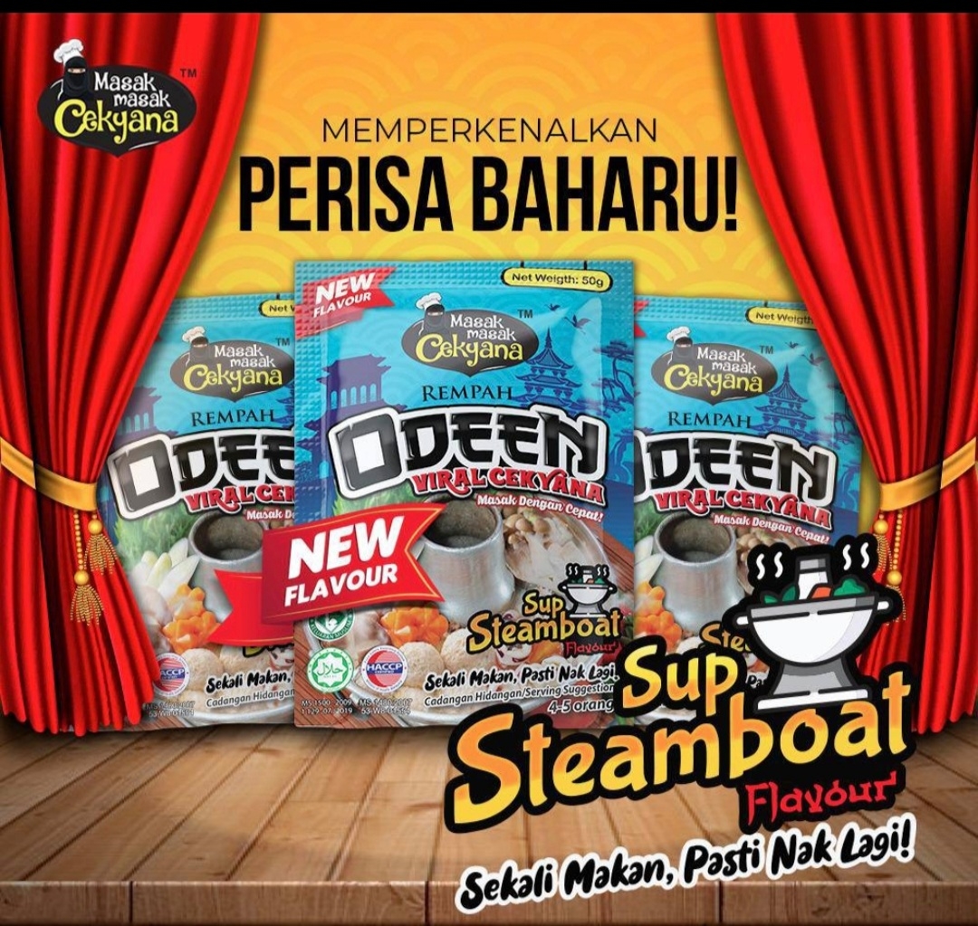 Odeen Viral Steamboat Rempah Cekyana Combo Mix Set Of 5 Packets Airasia Grocer