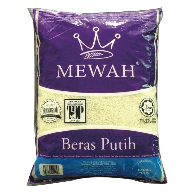 Mewah Beras Putih 5kg  airasia grocer