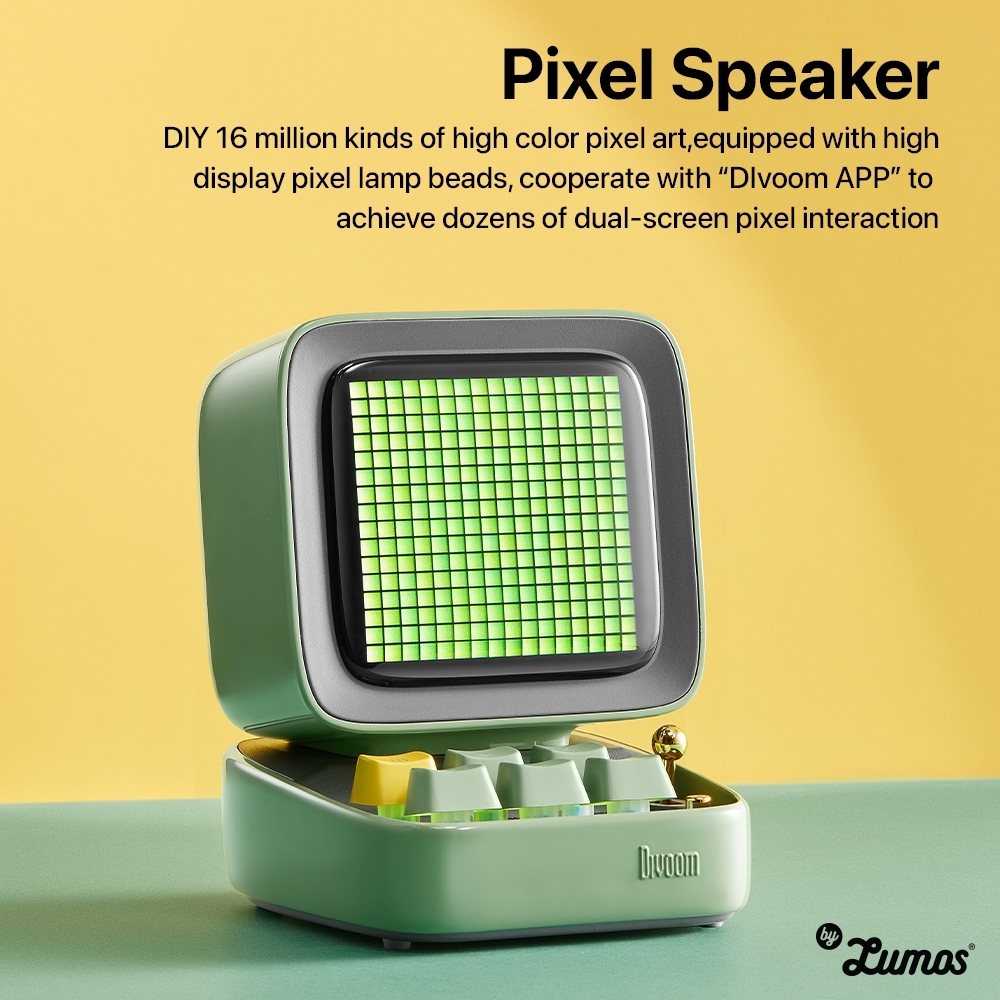 Divoom Ditoo Mic Global Version Pixel Art Bluetooth Speaker -Green | airasia travelmall Malaysia