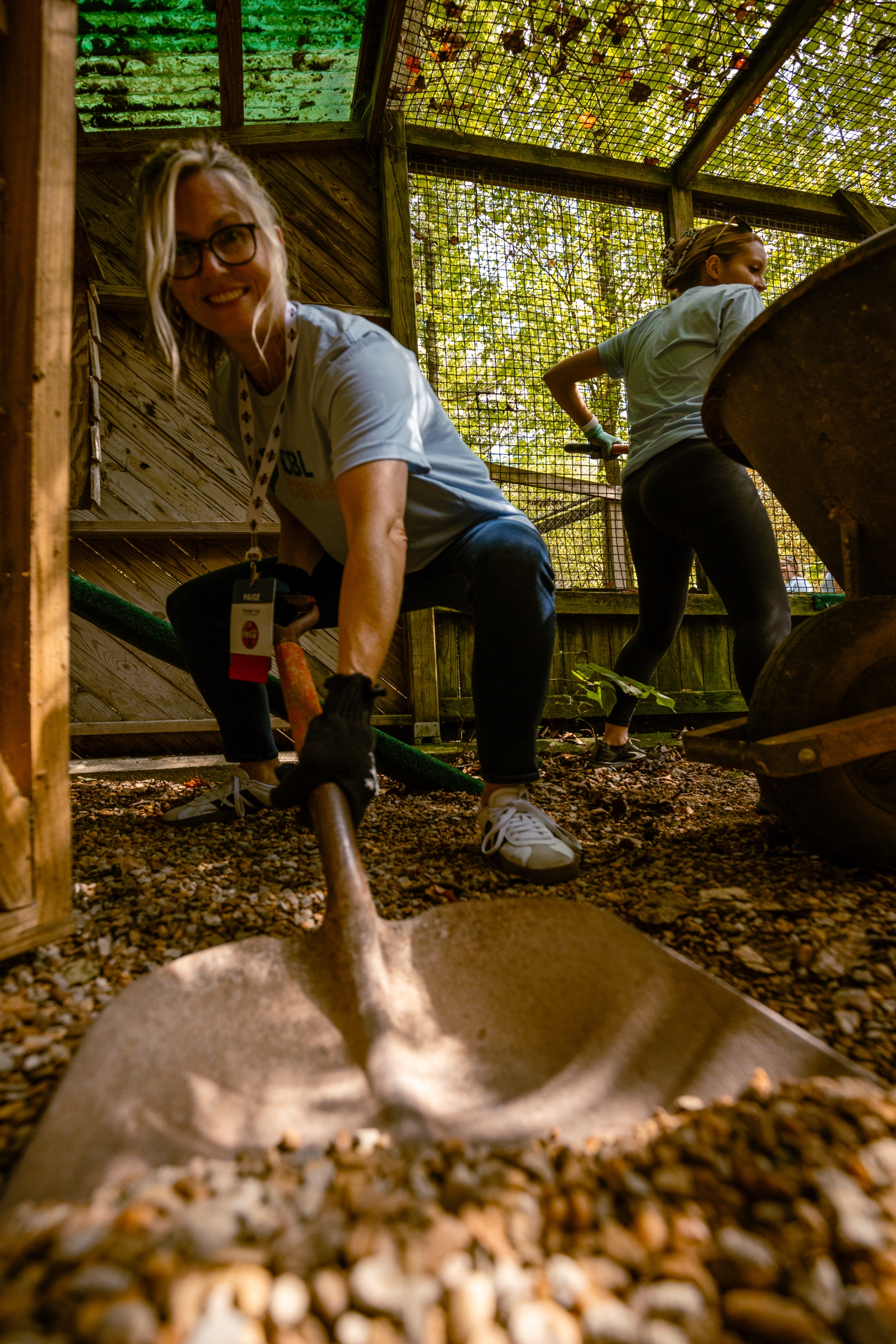 CBL team member volunteers at Reflection Riding.