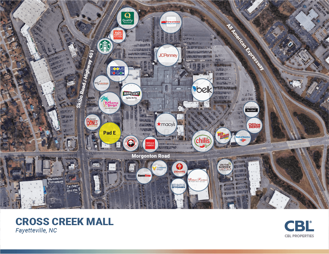 Mall Directory  Cross Creek Mall