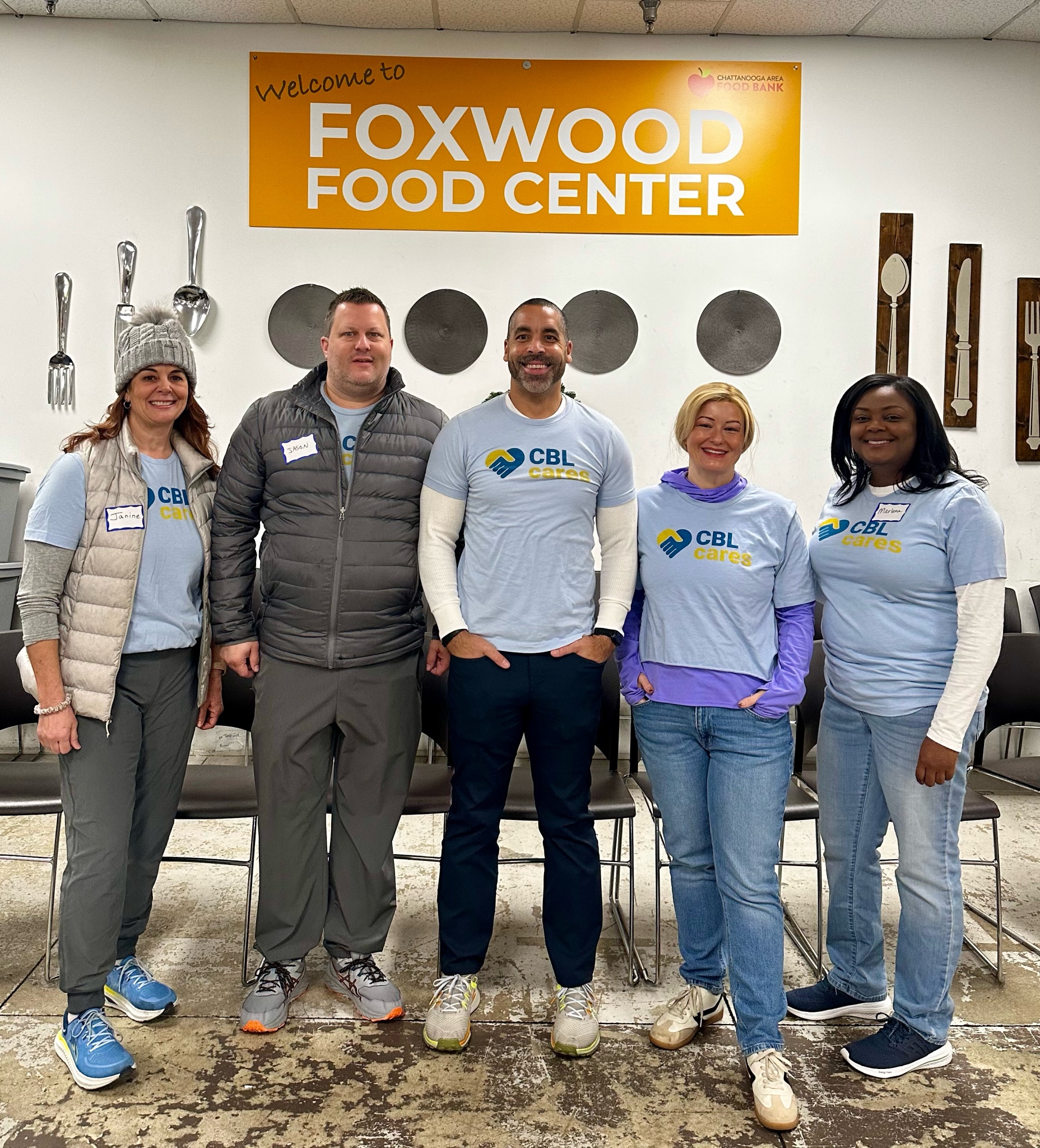 CBL team members volunteer at Chattanooga Area Food Bank - Foxwood Food Center