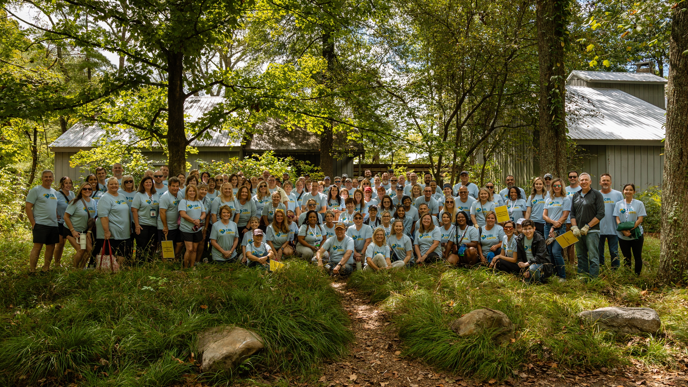 CBL team members participating in a volunteer project during Leadership Conference.