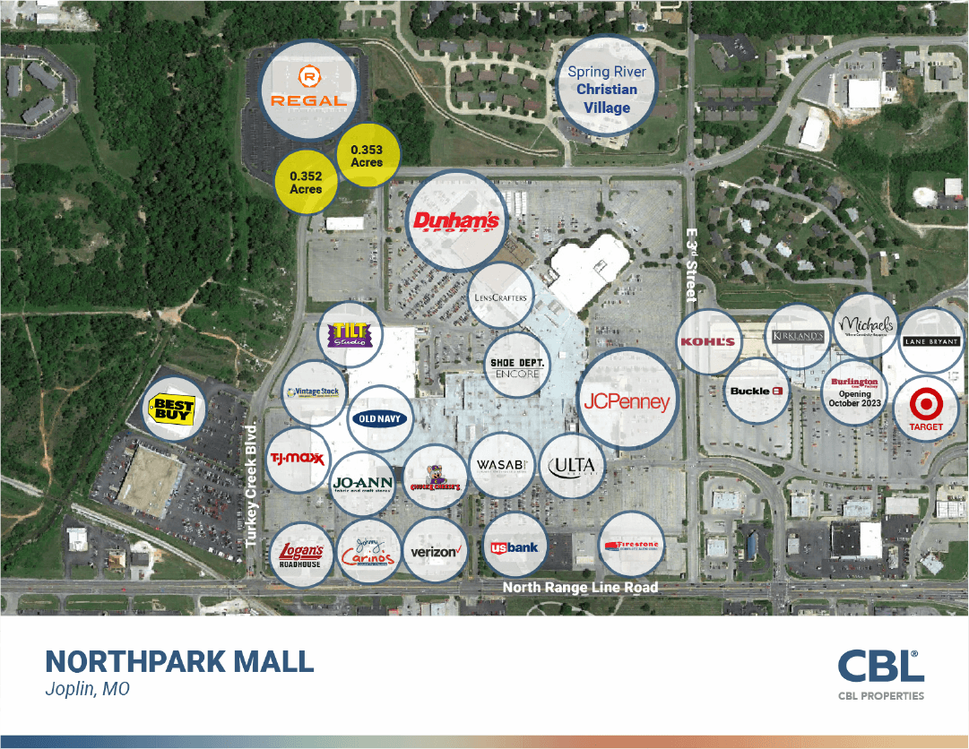 H&M store placement map - NorthPark Mall