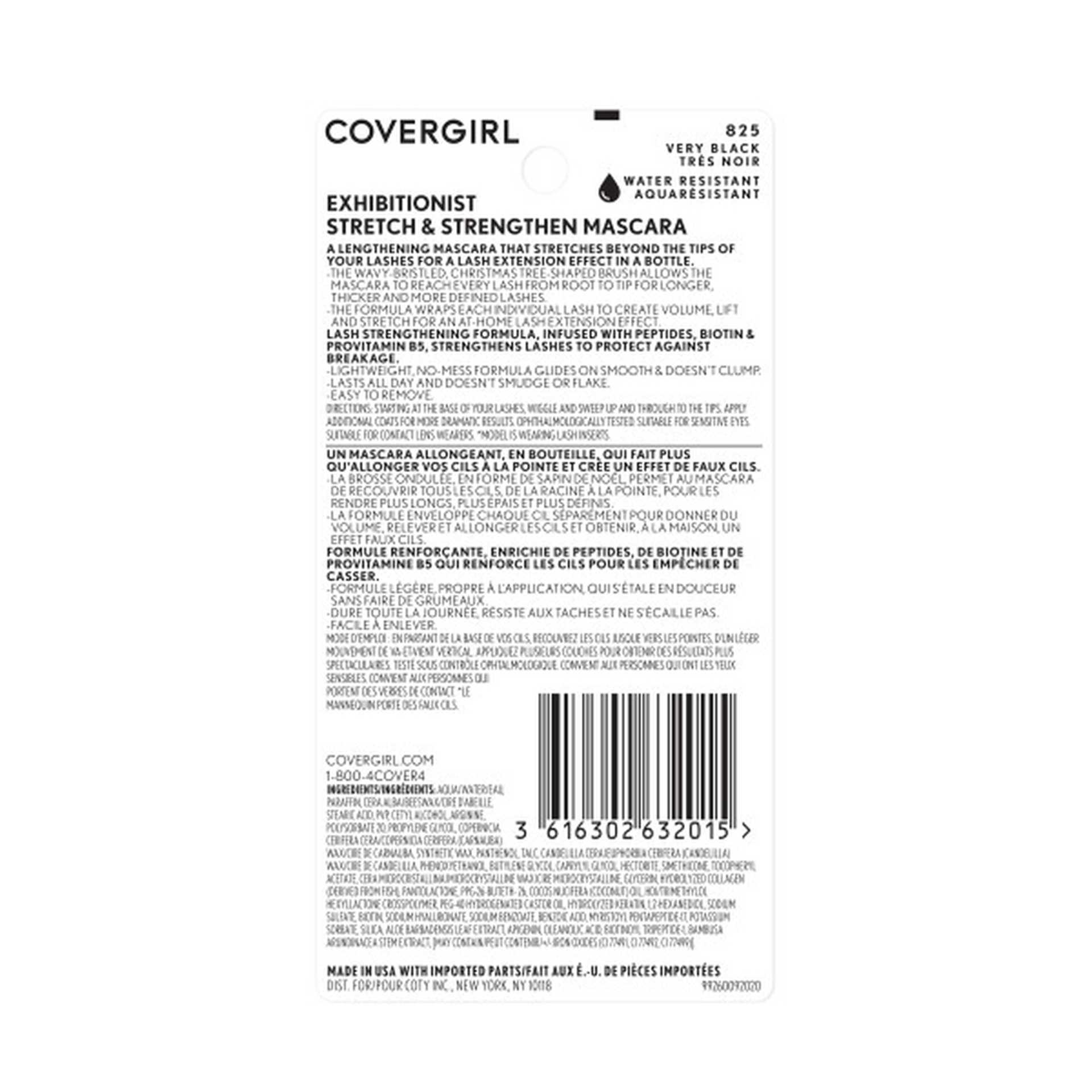 Eye Enhancer Stretch & Strengthen Mascara Back Package