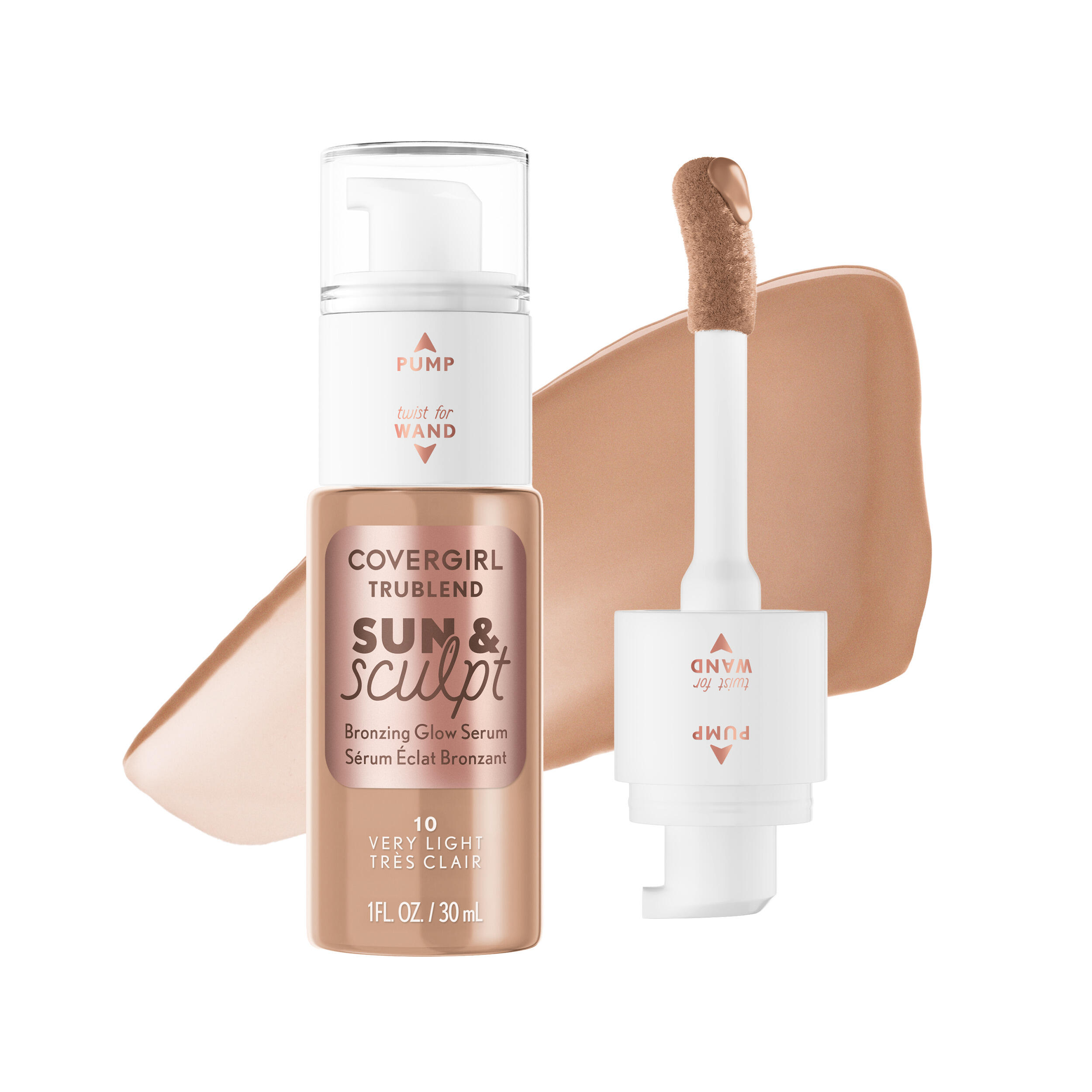 TruBlend Sun & Sculpt Bronzing Glow Serum | COVERGIRL®