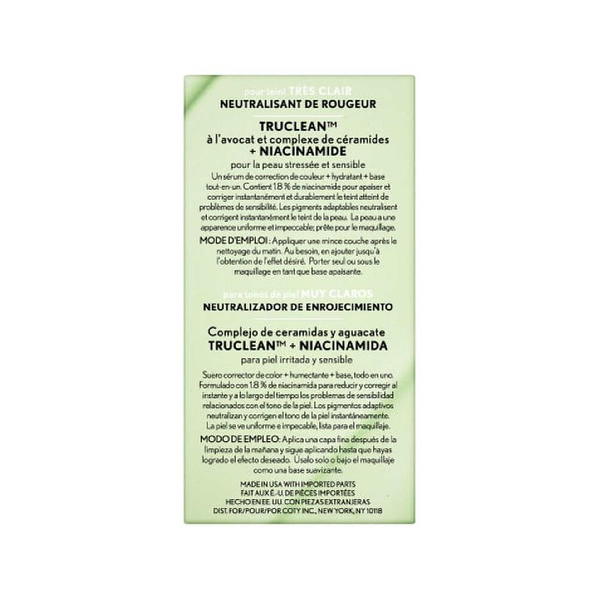 99350164927_10.jpg Clean Fresh Skincare Color Correcting Serum Moisturizer Primer Back Package