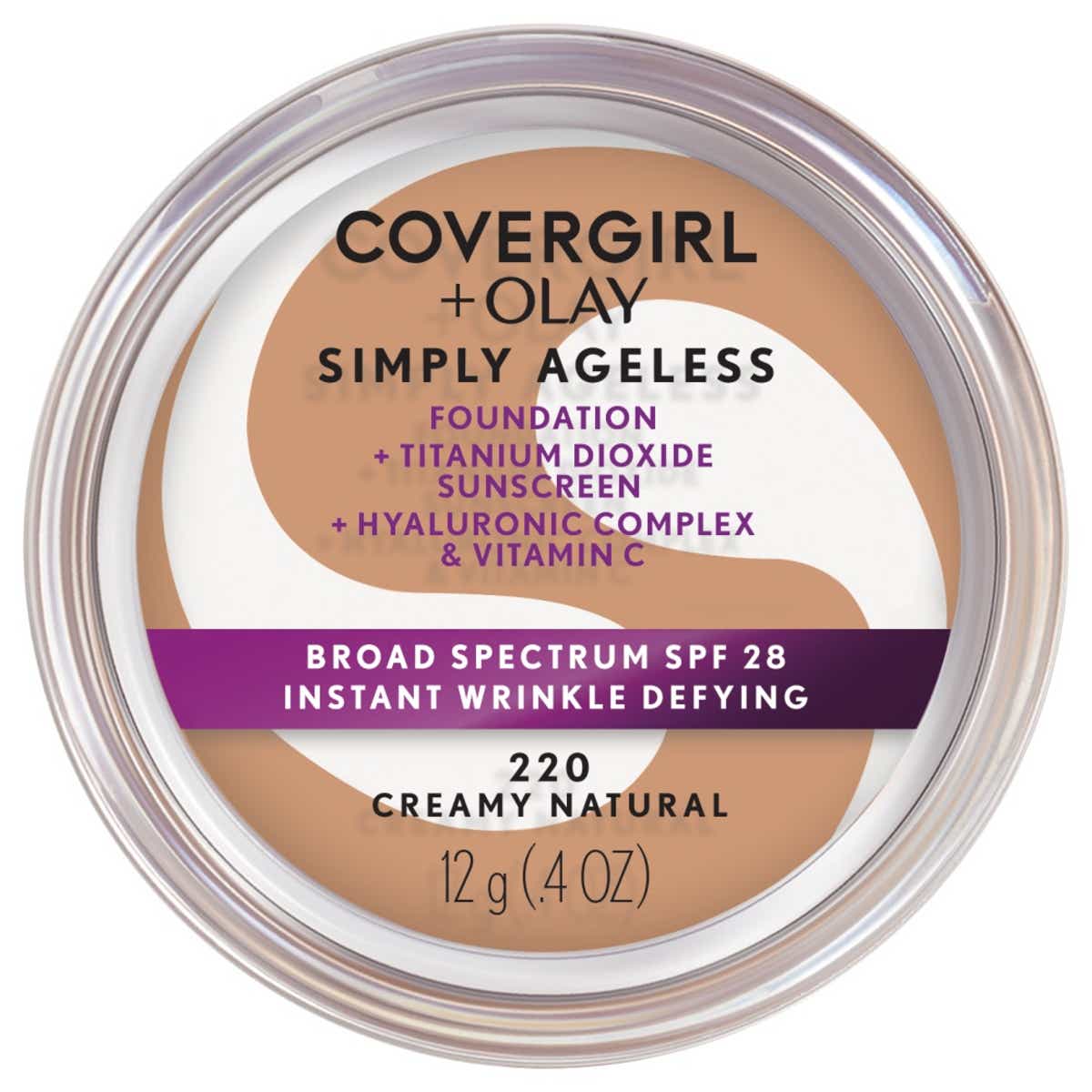 8100007820_covergirl_simply_ageless_wrinkle_defy_creamy_natural_220.jpg Simply Ageless Instant Wrinkle Defying Foundation Front Pack