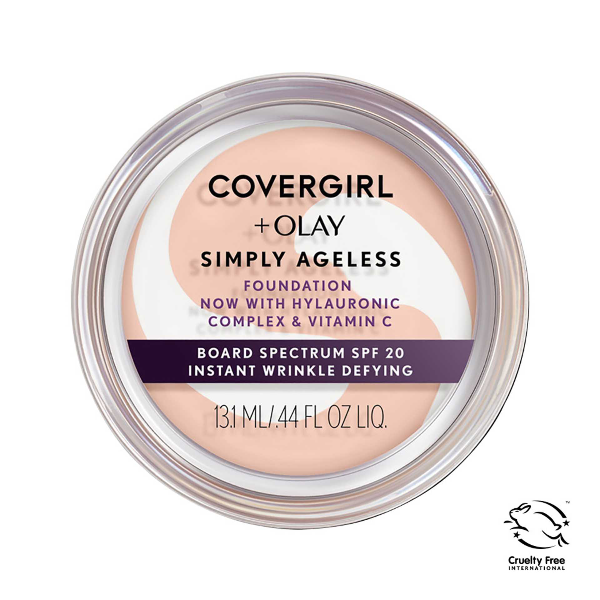 Fond de teint CoverGirl Simply Ageless Instant Wrinkle Defying en 220 Creamy Natural