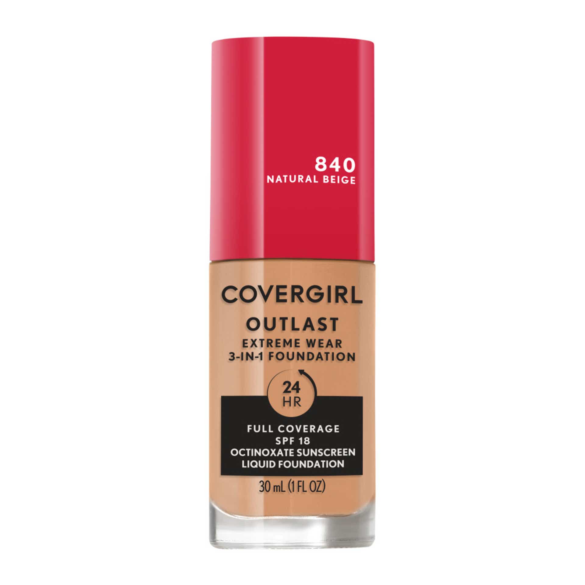 Outlast Extreme Full Coverage Liquid Foundation Front Pack