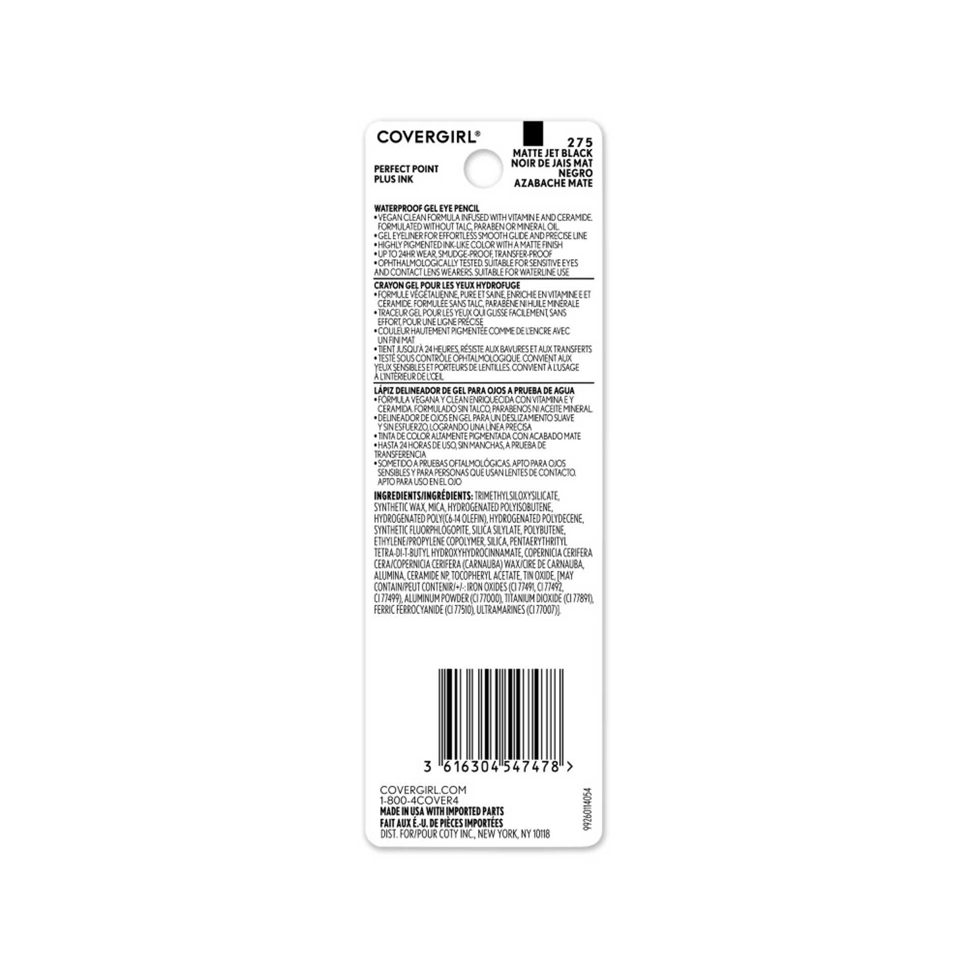 Perfect Point Plus Ink Gel Eye Pencil Back Package