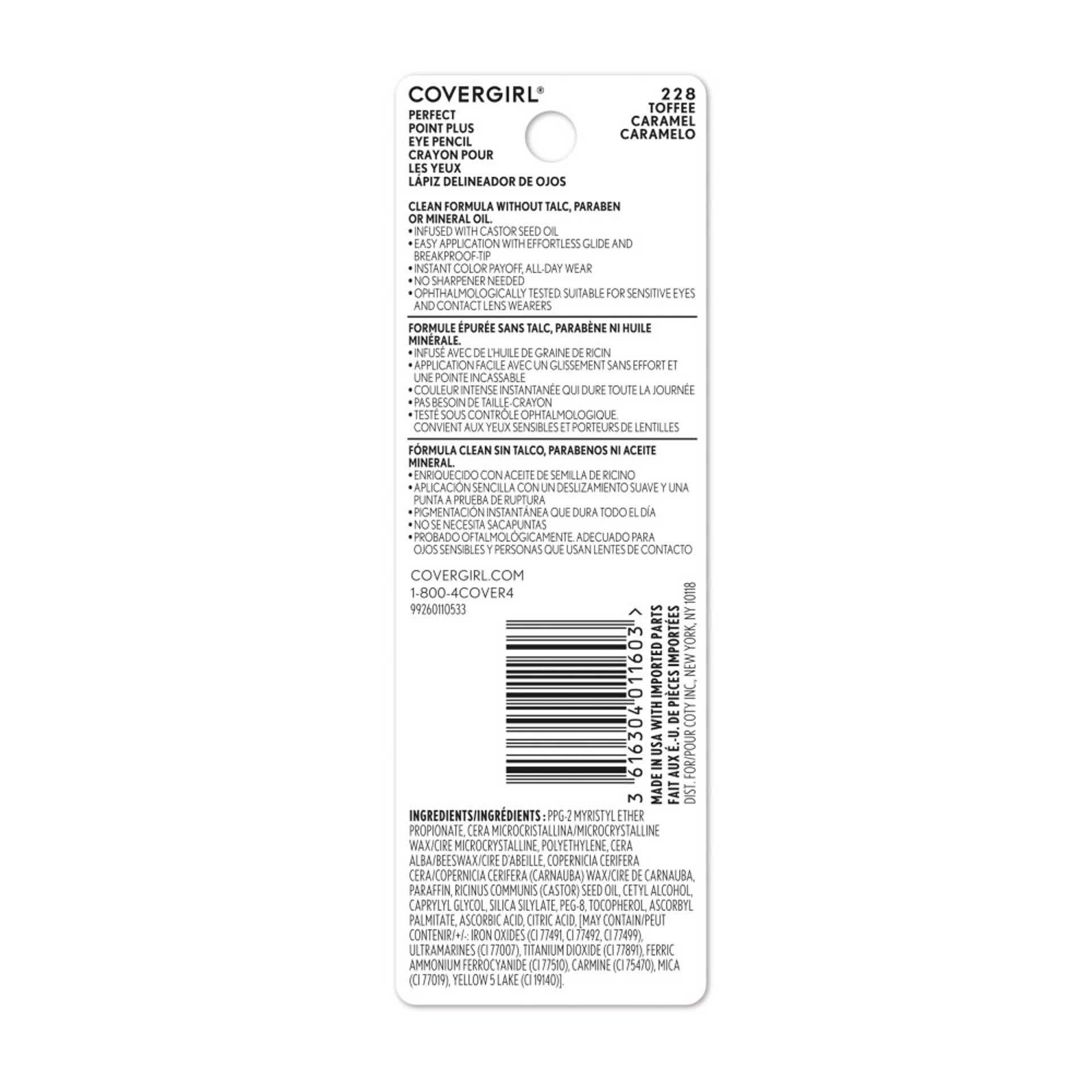 Perfect Point Plus Eye Pencil Back Package